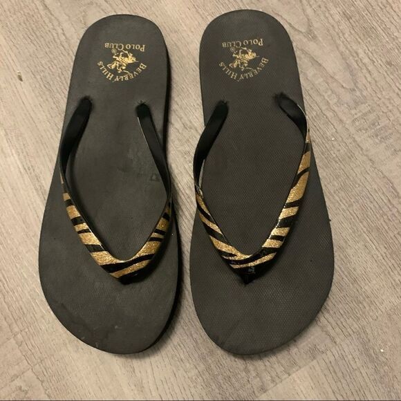 Beverly Hills Polo Club size 7/8 flip flops - Picture 1 of 5